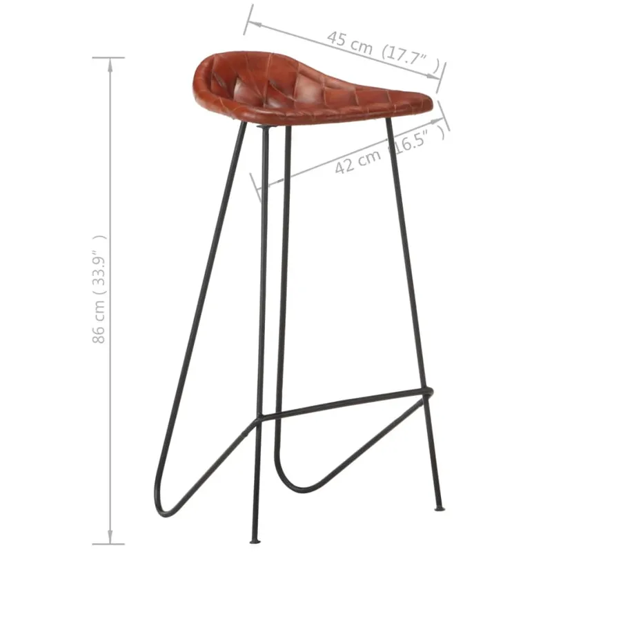 Ensemble de bar 7 pcs Bois d'acacia solide et cuir véritable - 14