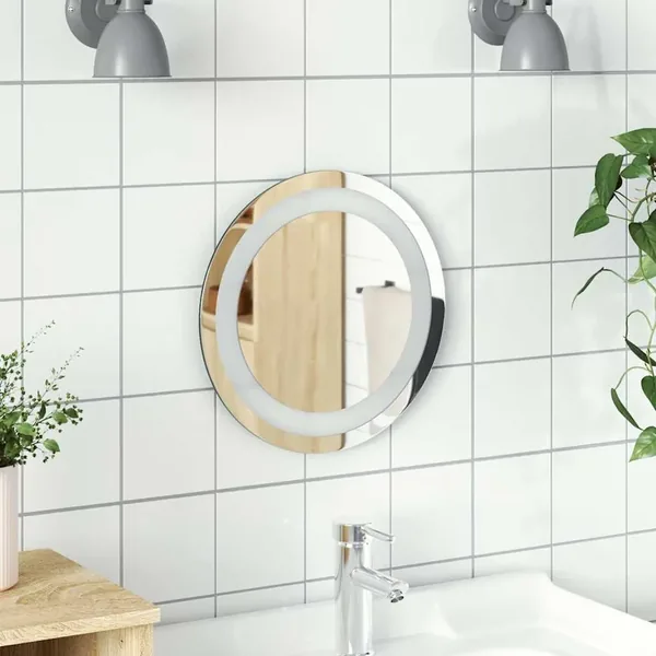 Miroir de salle de bain à LED 30 cm rond