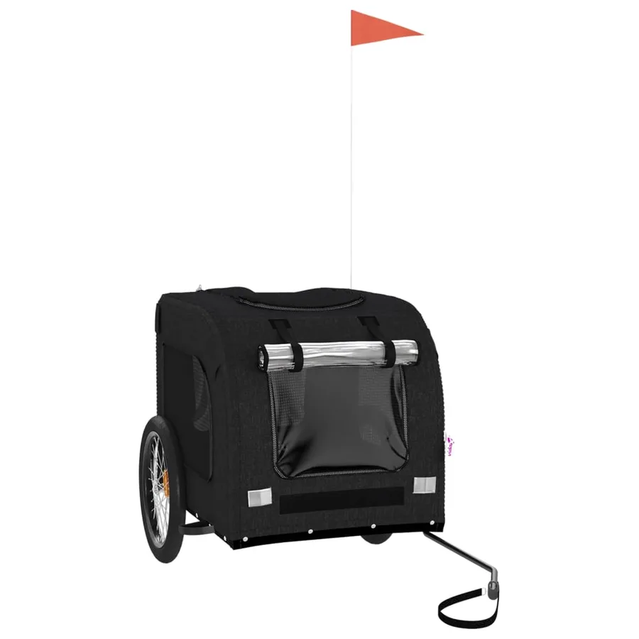 Remorque de vélo pour animaux de compagnie noir - 2