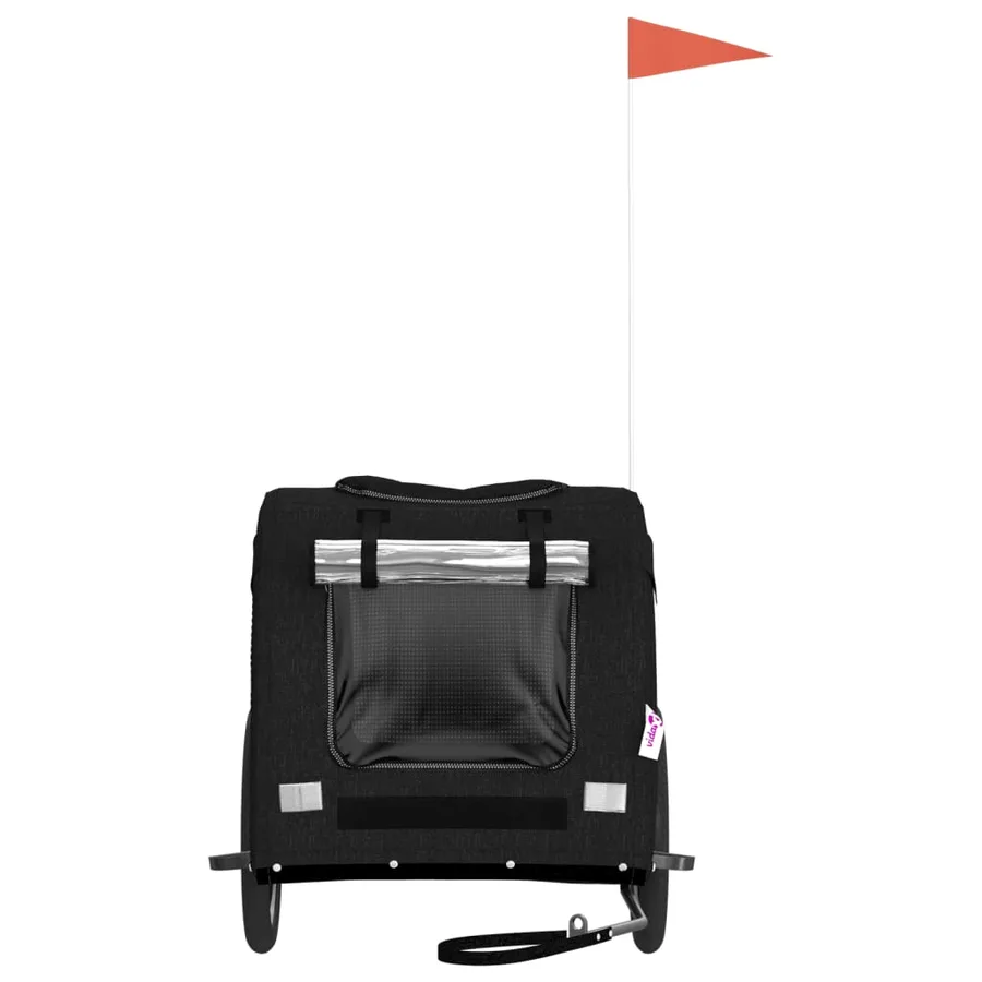 Remorque de vélo pour animaux de compagnie noir - 4