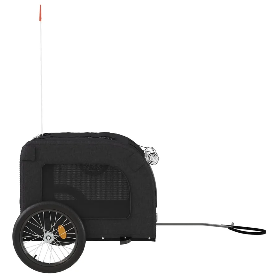 Remorque de vélo pour animaux de compagnie noir - 6