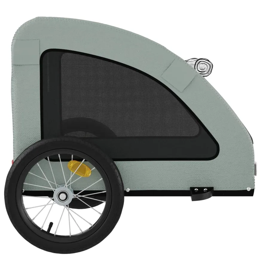 Remorque de vélo pour animaux de compagnie gris - 7