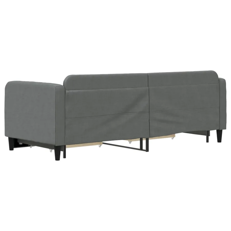 Lit de jour avec gigogne et tiroirs sans matelas 80x200 cm - 5