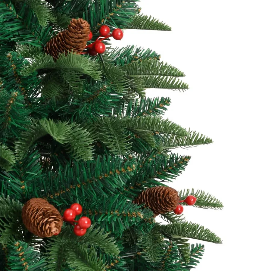 Sapin de Noël artificiel avec pommes de pin et baies 150 cm - 5
