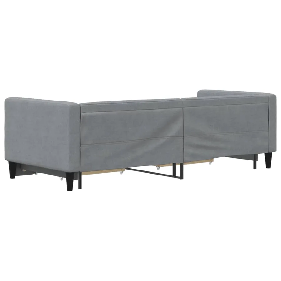 Lit de jour avec gigogne et tiroirs sans matelas 80x200 cm - 5