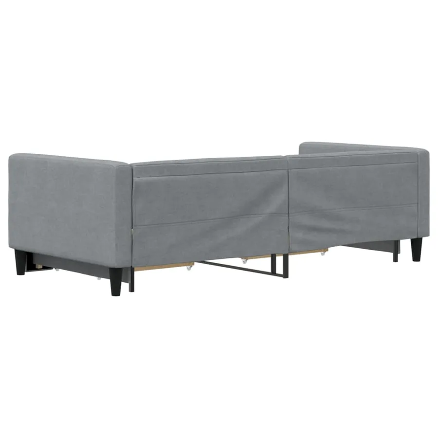 Lit de jour avec gigogne et tiroirs sans matelas 90x200 cm - 5