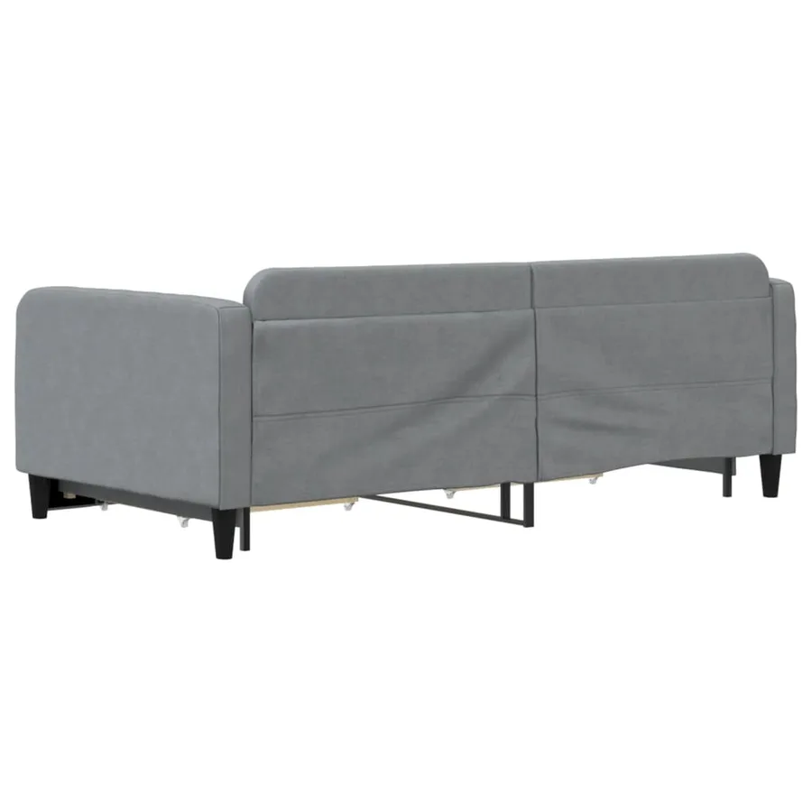 Lit de jour avec gigogne et tiroirs sans matelas 100x200 cm - 5