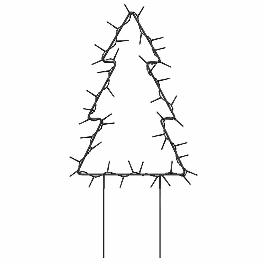 Décoration lumineuse arbre de Noël piquets 3 pcs 50 LED 30 cm - 4