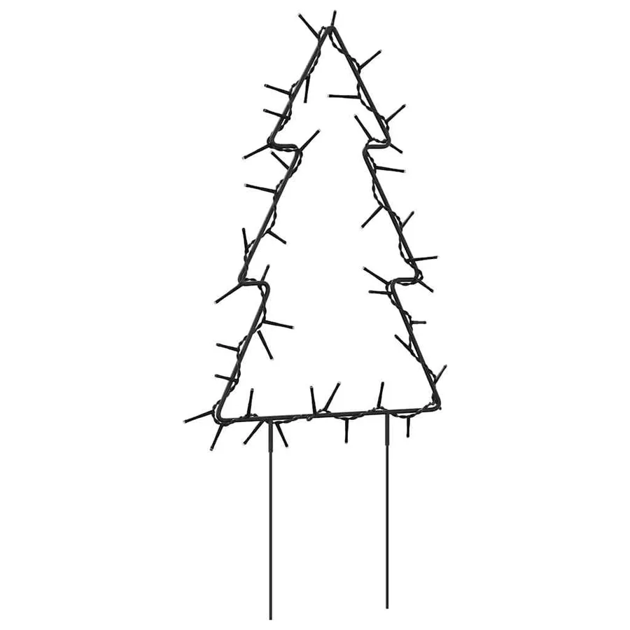 Décoration lumineuse arbre de Noël piquets 3 pcs 50 LED 30 cm - 8