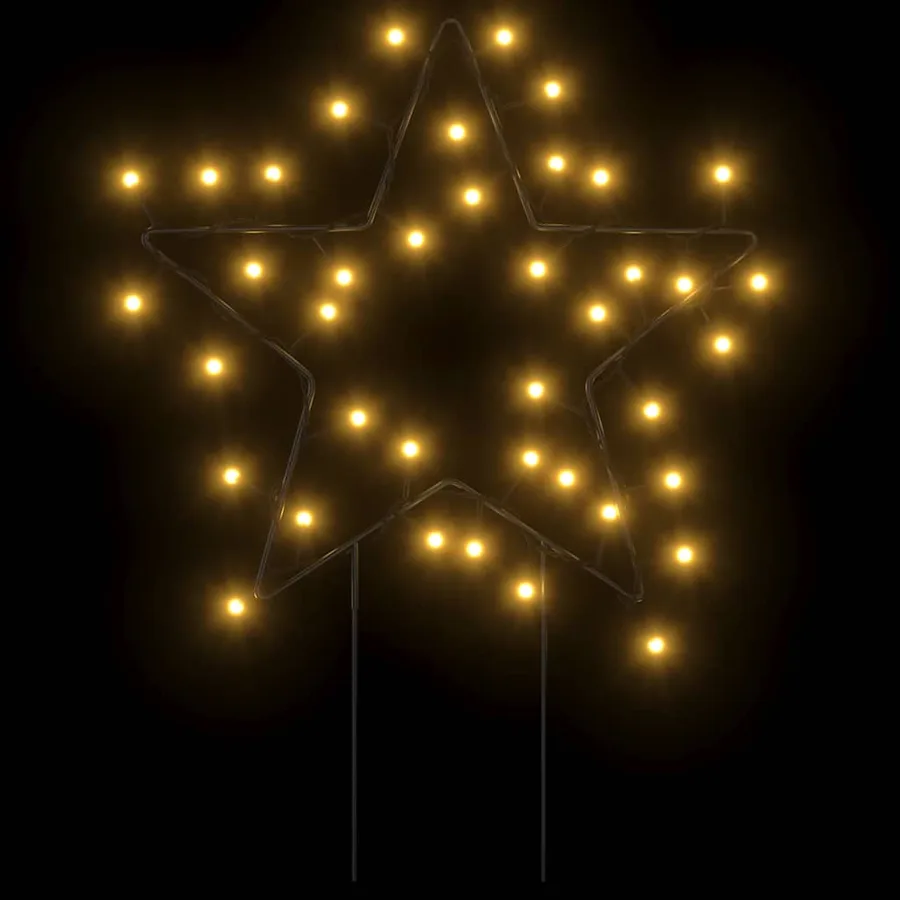 Décoration lumineuse étoile de Noël piquets 3 pcs 50 LED 29 cm - 10