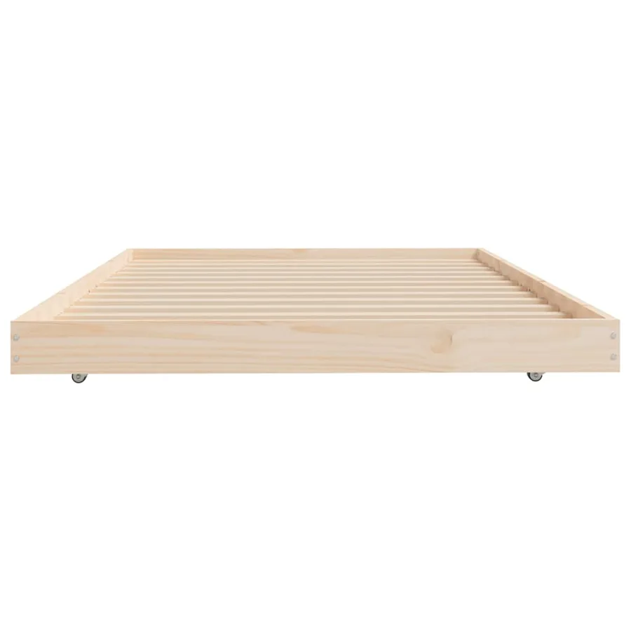 Cadre de lit sans matelas 90x200 cm bois de pin massif - 6