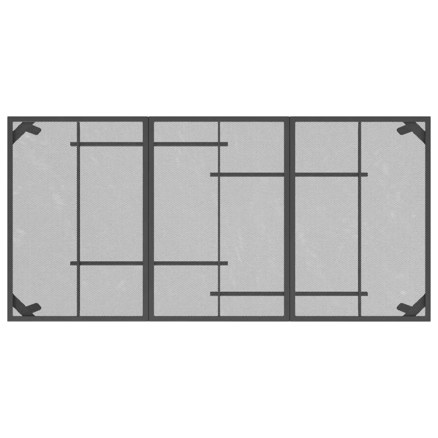 Ensemble à manger de jardin 9 pcs anthracite métal maille - 7