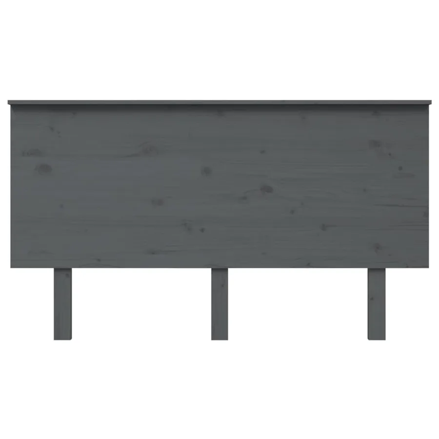 Tête de lit Gris 144x6x82,5 cm Bois massif de pin - 3