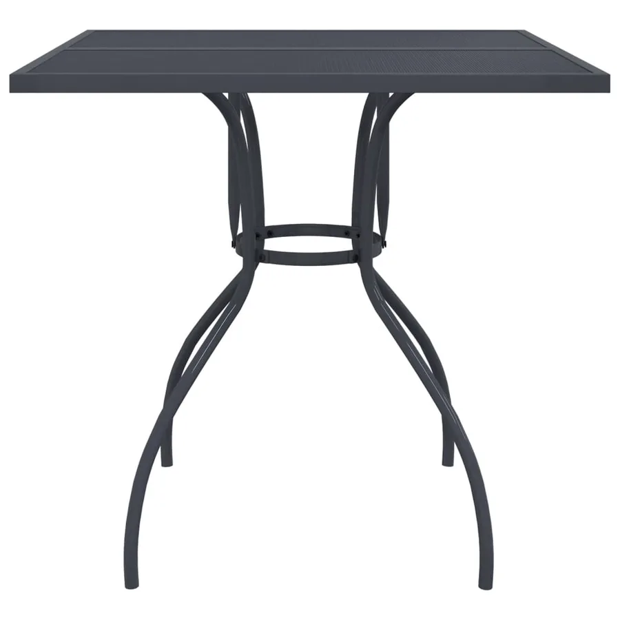 Ensemble à manger de jardin 3 pcs anthracite métal maille - 7
