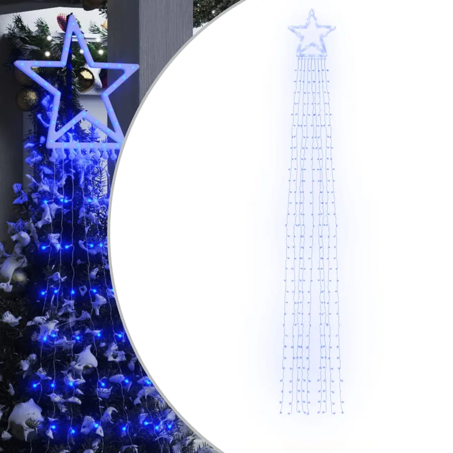 Guirlande de sapin de Noël 320 LED bleu 375 cm - 2