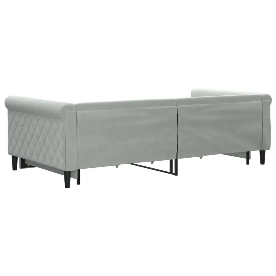 Lit de jour avec gigogne et tiroirs sans matelas 100x200 cm - 5