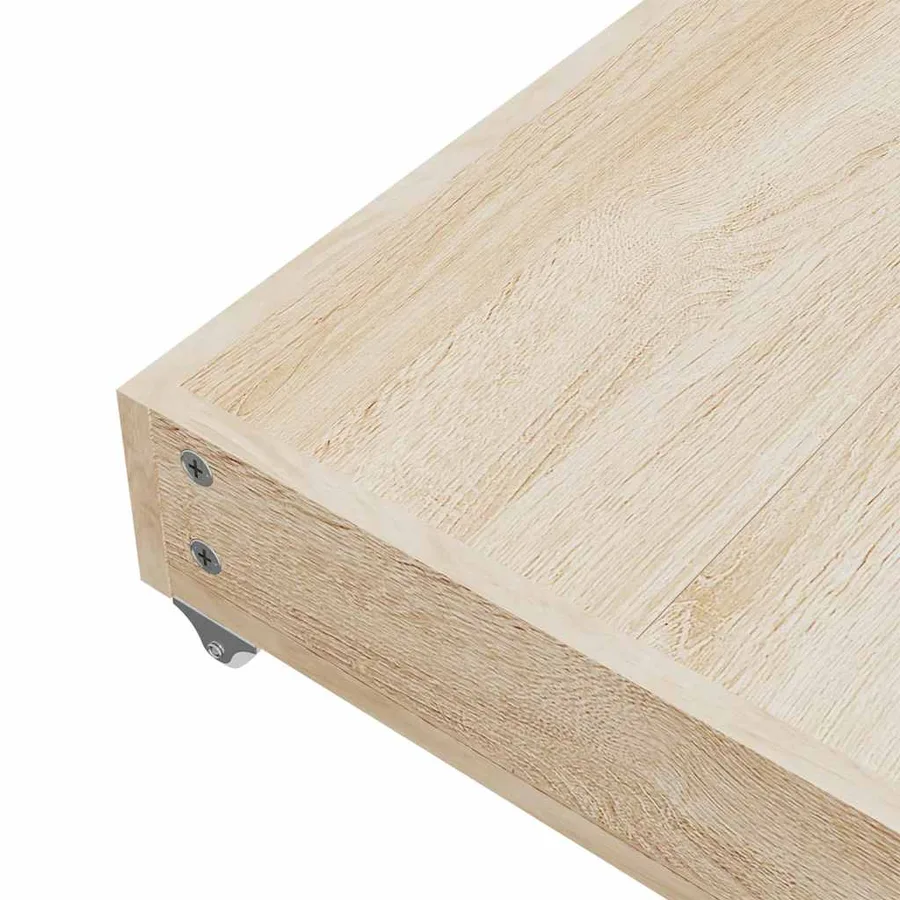 Tiroirs de lit 2 pcs gris clair bois d'ingénierie et velours - 7