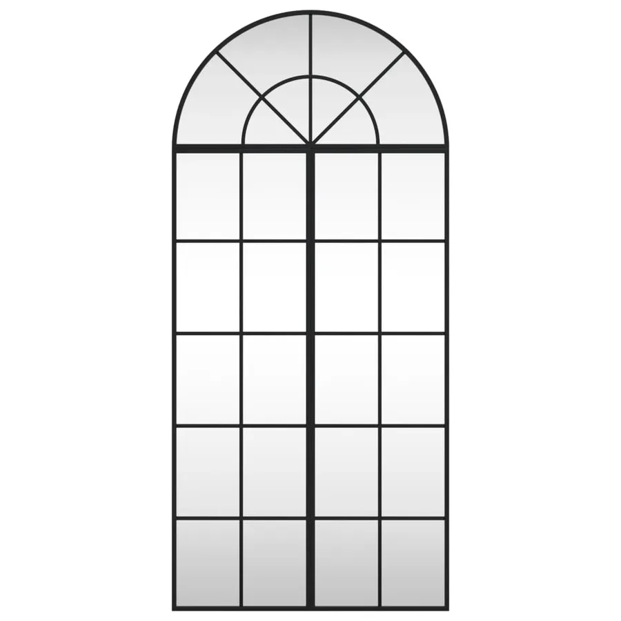 Miroir mural noir 60x130 cm arche fer - 3