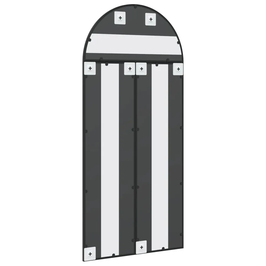 Miroir mural noir 60x130 cm arche fer - 5