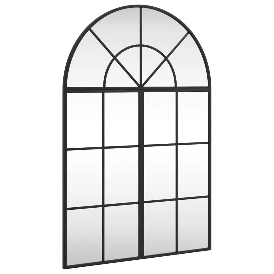 Miroir mural noir 60x90 cm arche fer - 2
