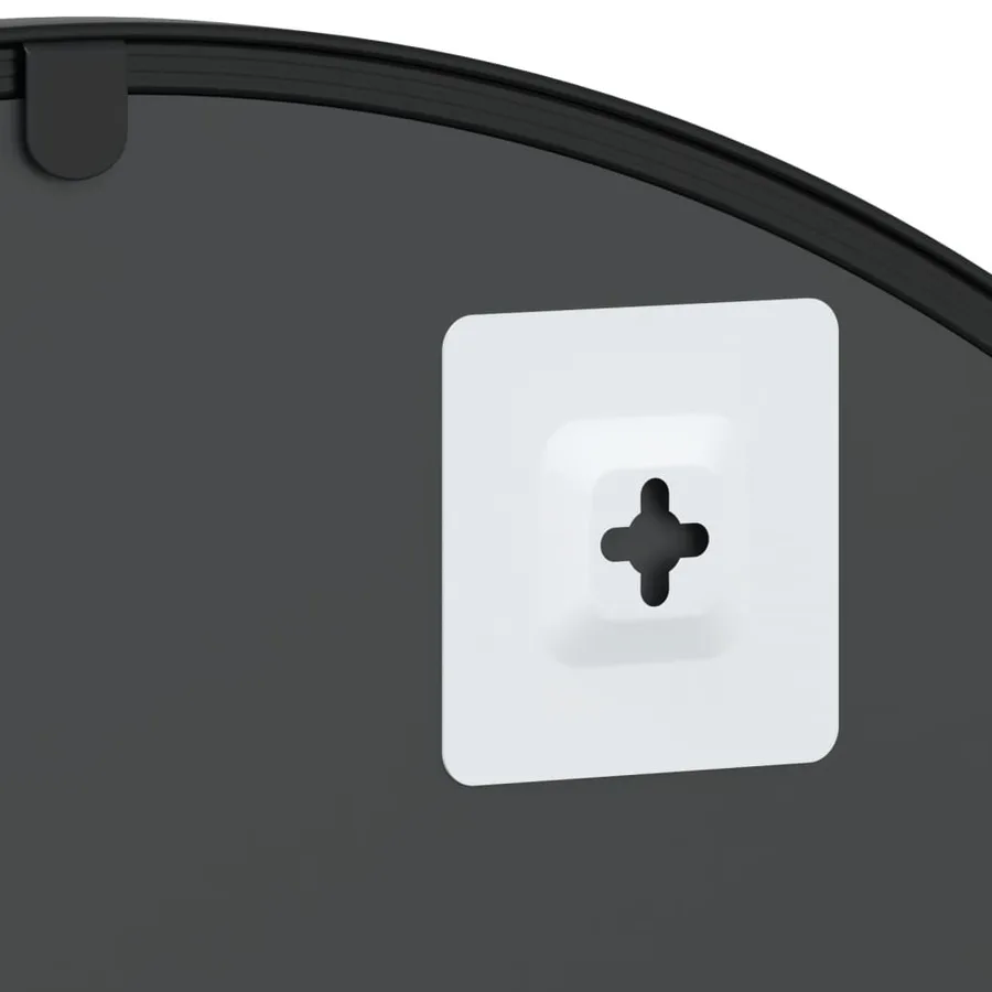 Miroir mural noir 60x90 cm arche fer - 6