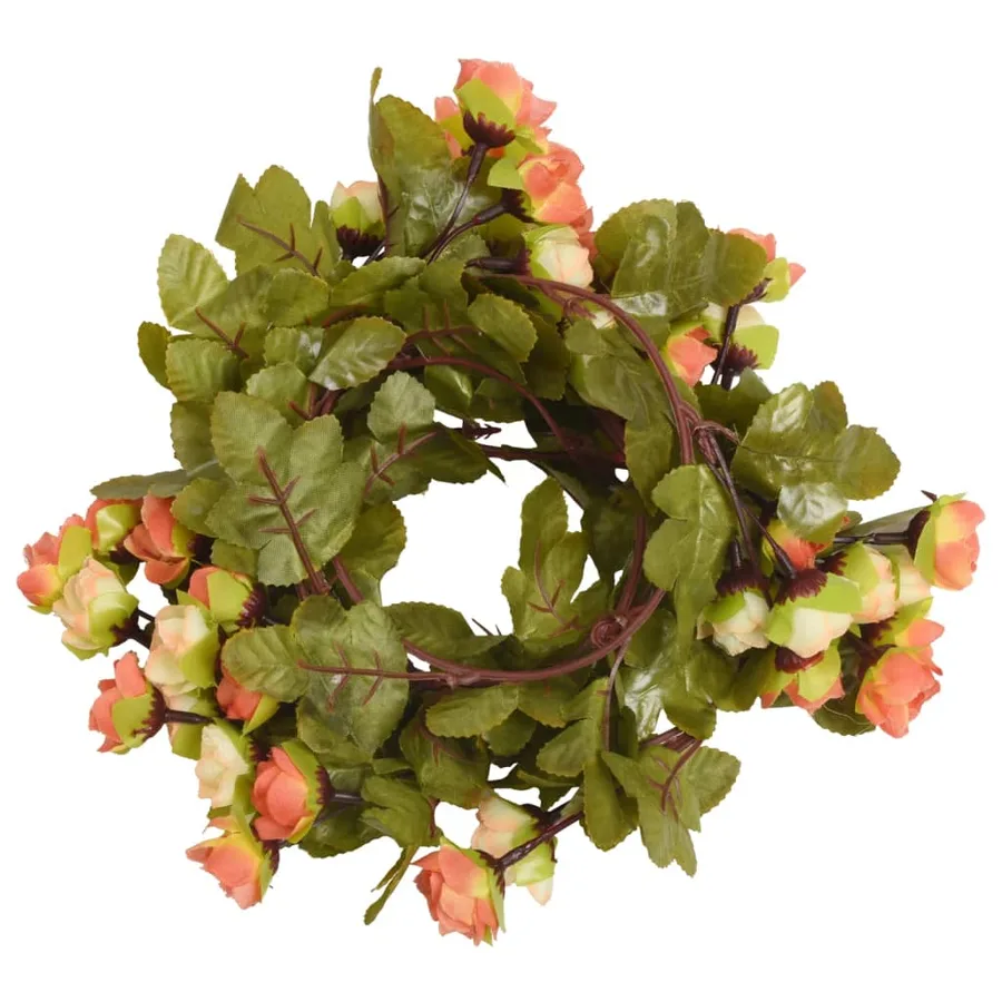 Guirlandes de fleurs 6 pcs rouge vif 215 cm - 2