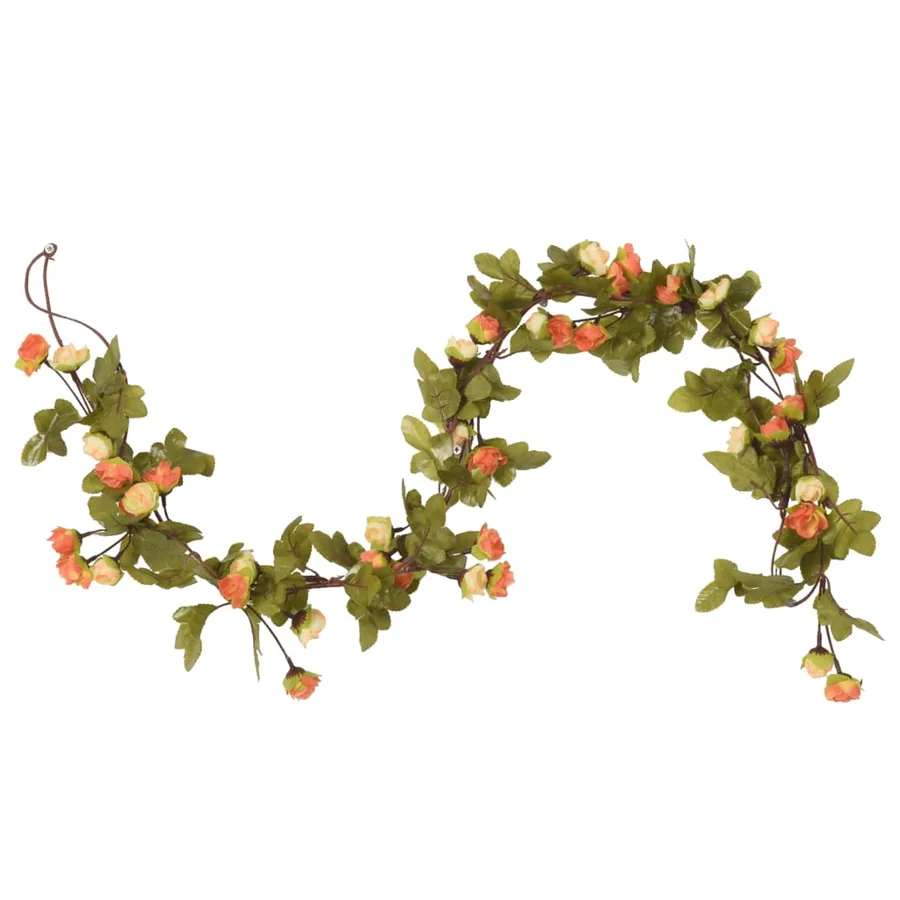 Guirlandes de fleurs 6 pcs rouge vif 215 cm - 3