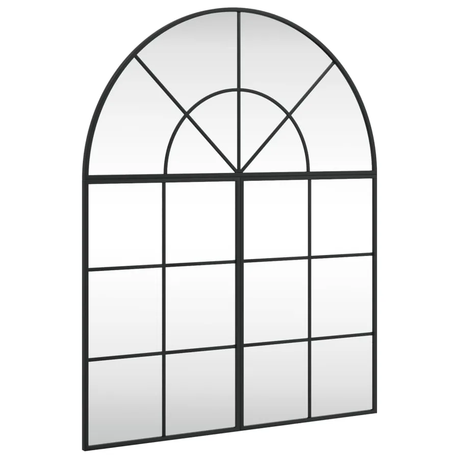 Miroir mural noir 80x100 cm arche fer - 2