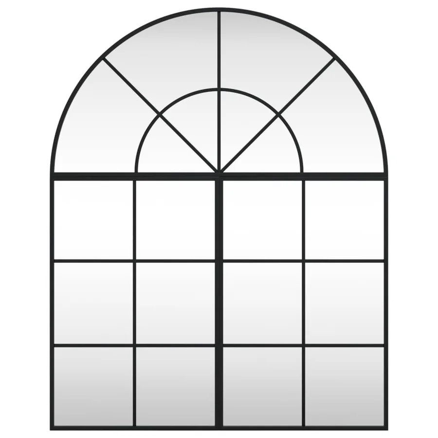 Miroir mural noir 80x100 cm arche fer - 3