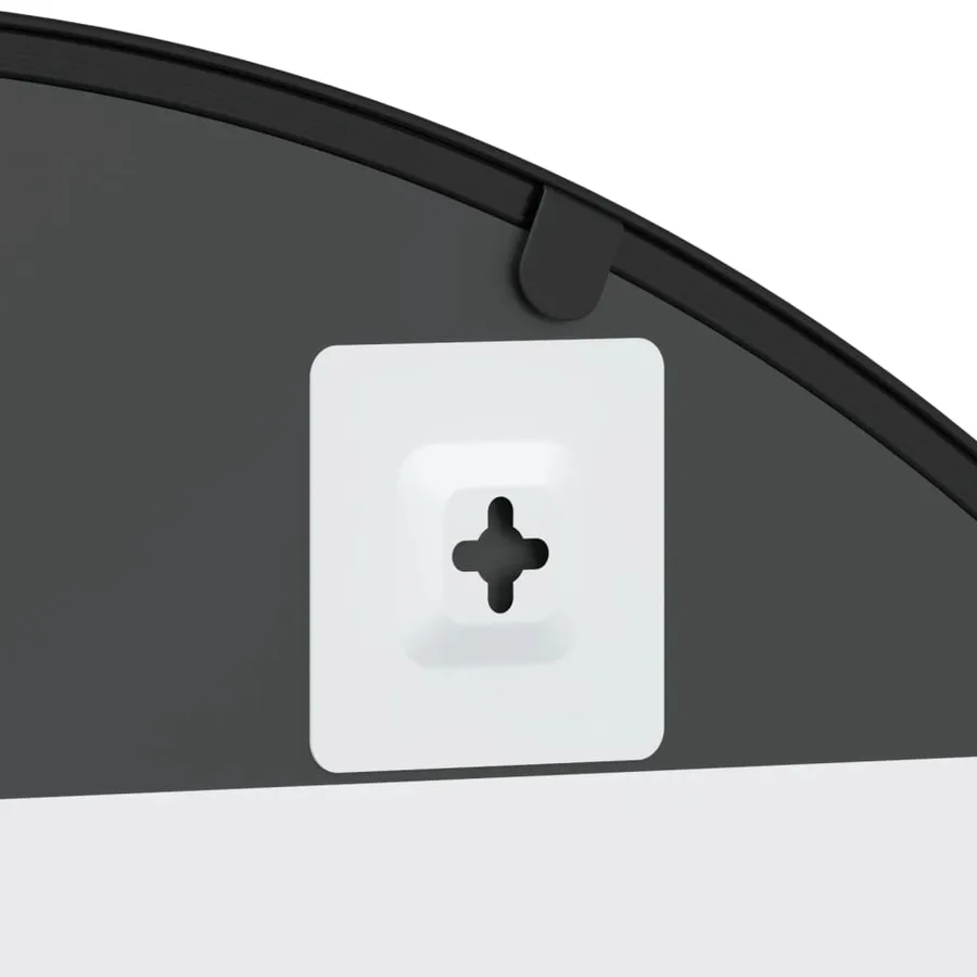 Miroir mural noir 80x100 cm arche fer - 6