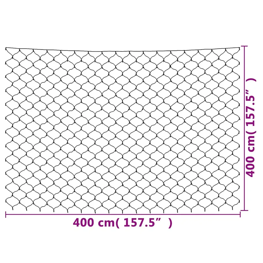 Filet lumineux blanc chaud de Noël 4x4 m 544 LED Int/ext - 9