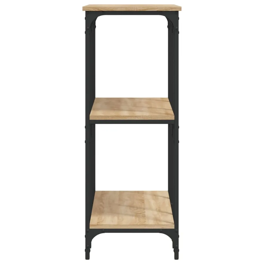Table console chêne sonoma 102x35x90 cm bois d'ingénierie - 5