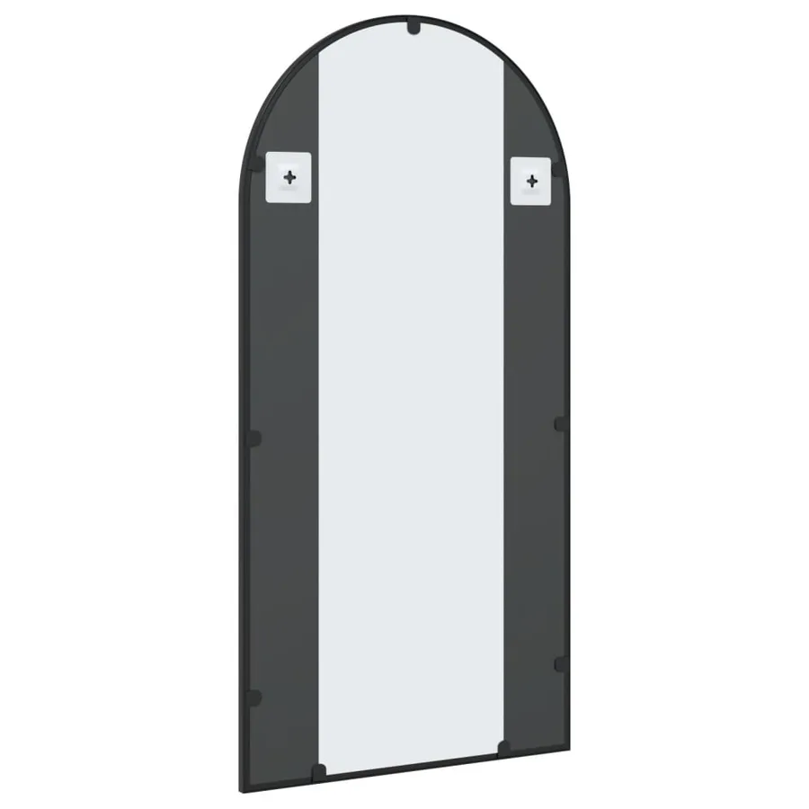 Miroir mural noir 50x100 cm arche fer - 5