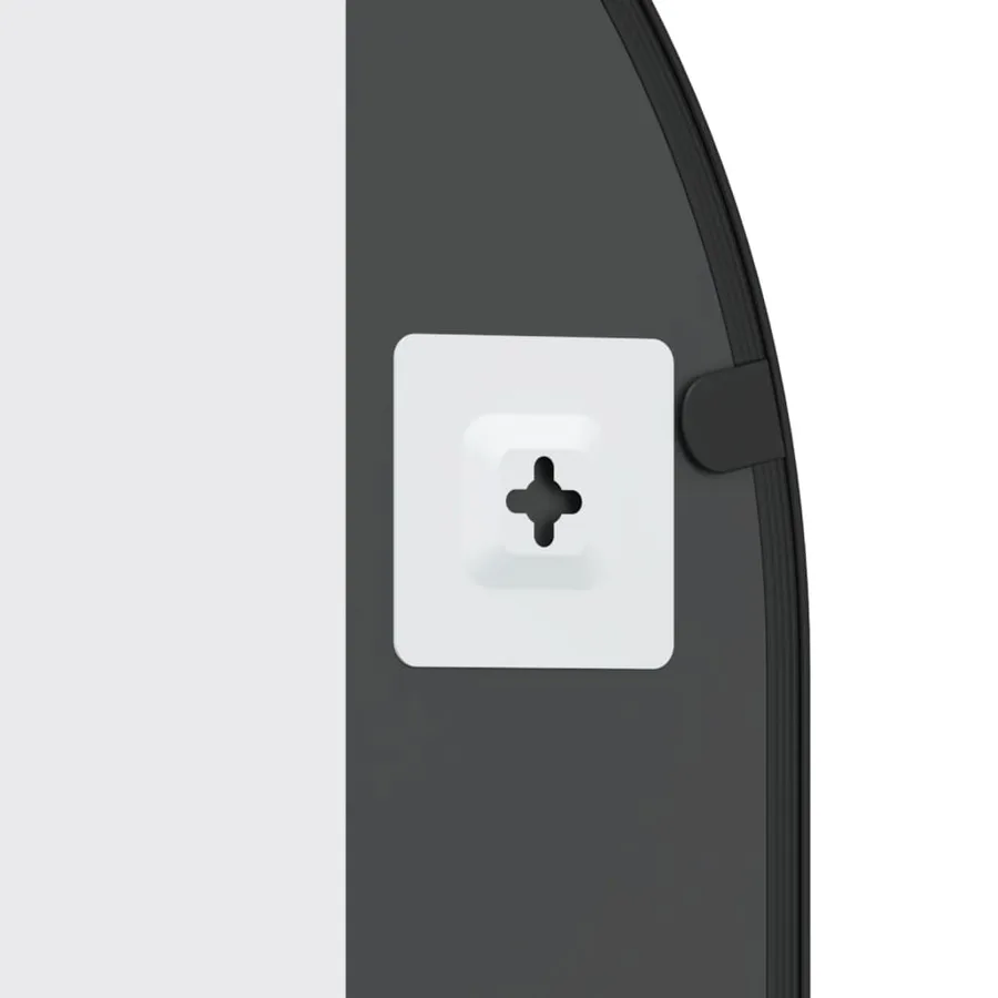 Miroir mural noir 50x100 cm arche fer - 6