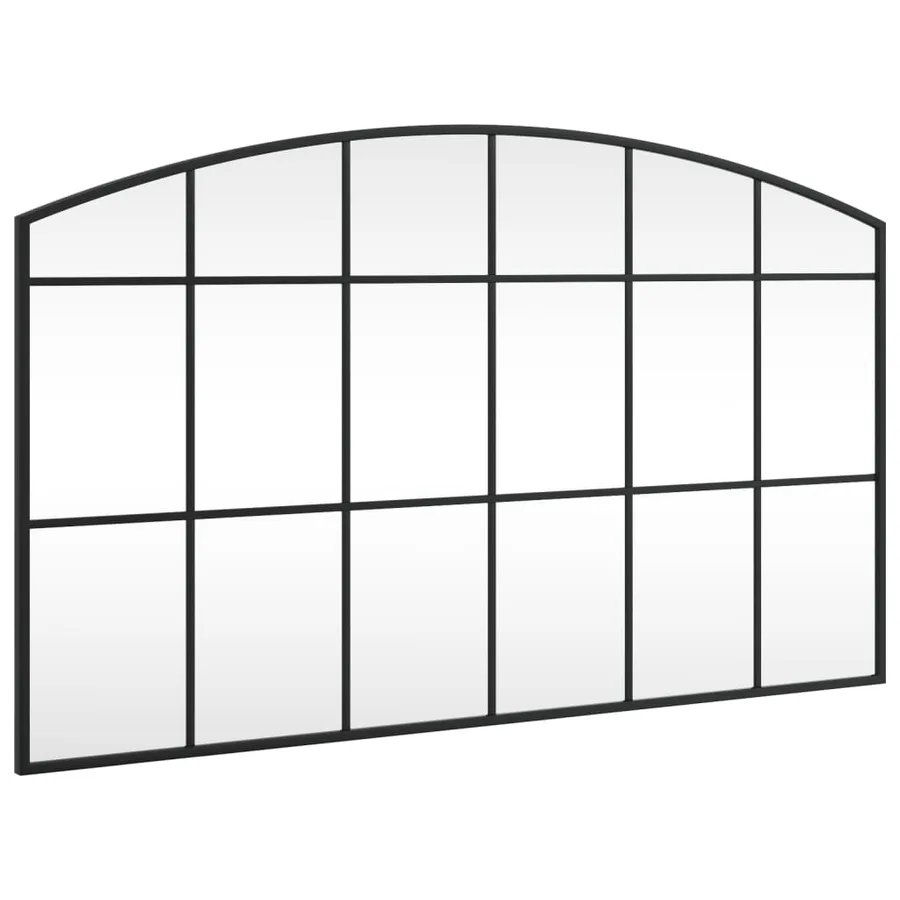 Miroir mural noir 100x60 cm arche fer - 2