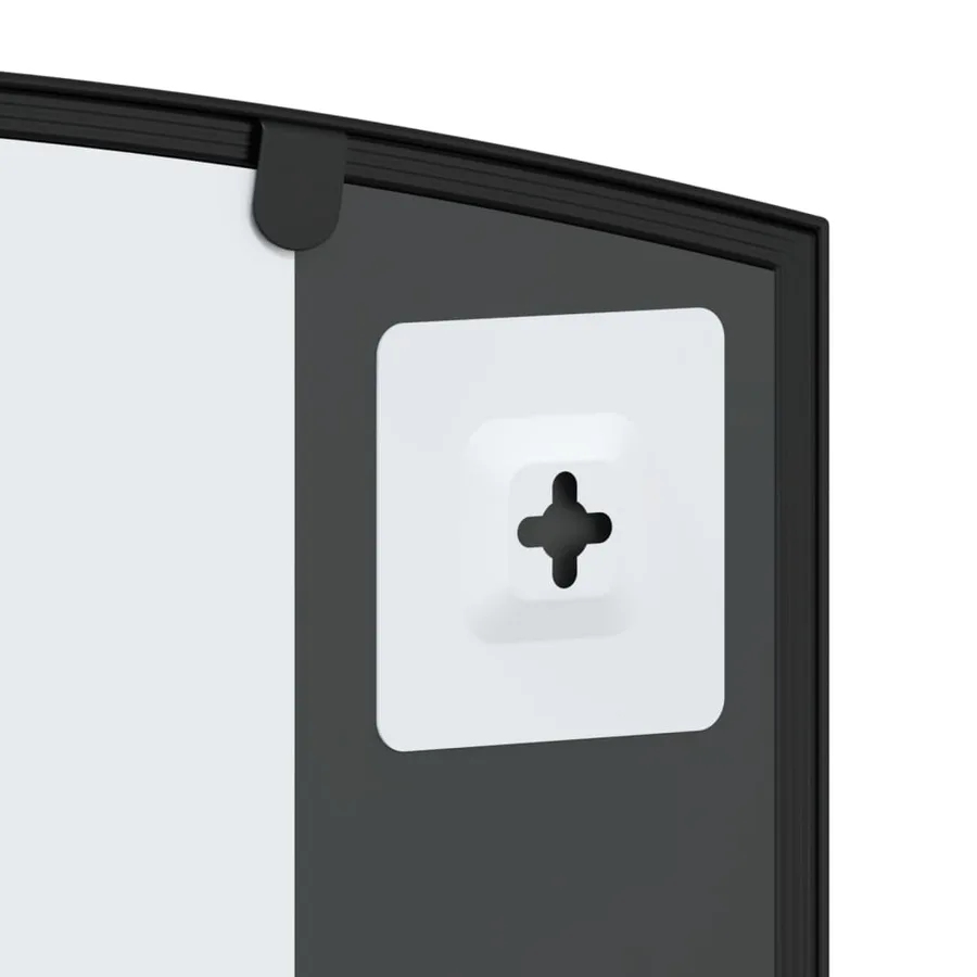 Miroir mural noir 100x60 cm arche fer - 6