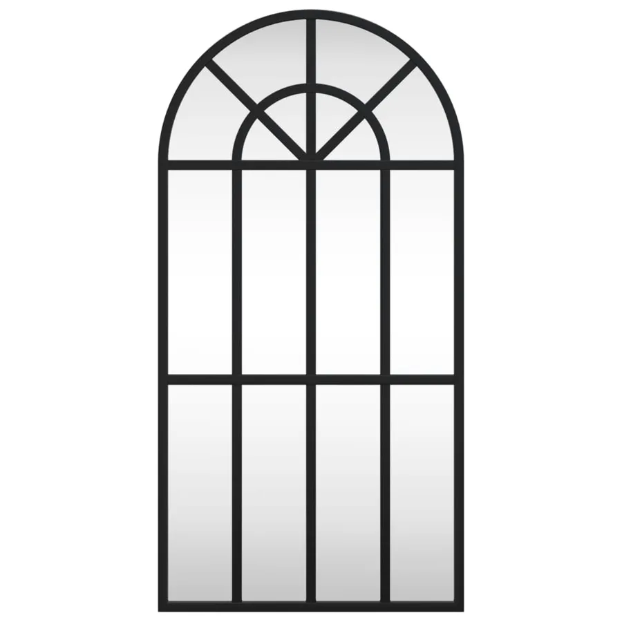 Miroir mural noir 30x60 cm arche fer - 3