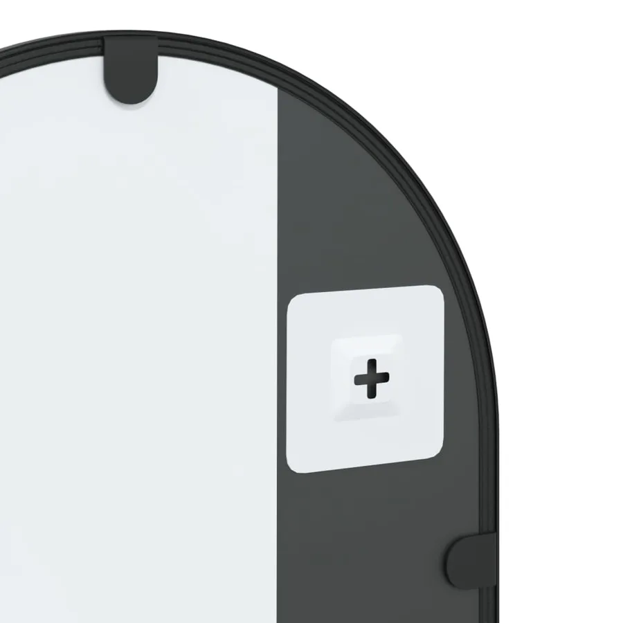 Miroir mural noir 30x60 cm arche fer - 6