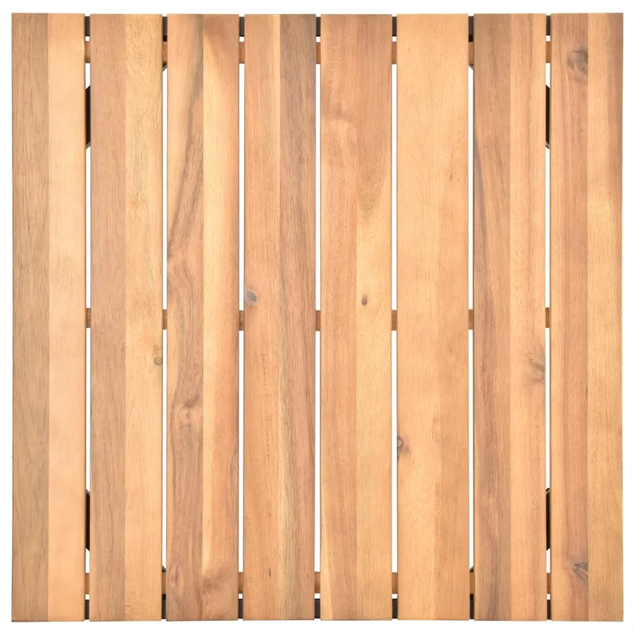 Salon de jardin 4 pcs avec coussins Bois d'acacia solide - 6