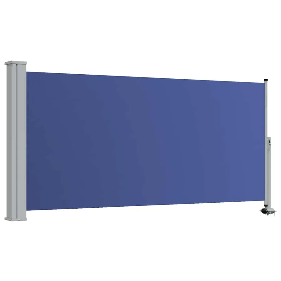 Auvent latéral rétractable de patio 120x300 cm Bleu - 2