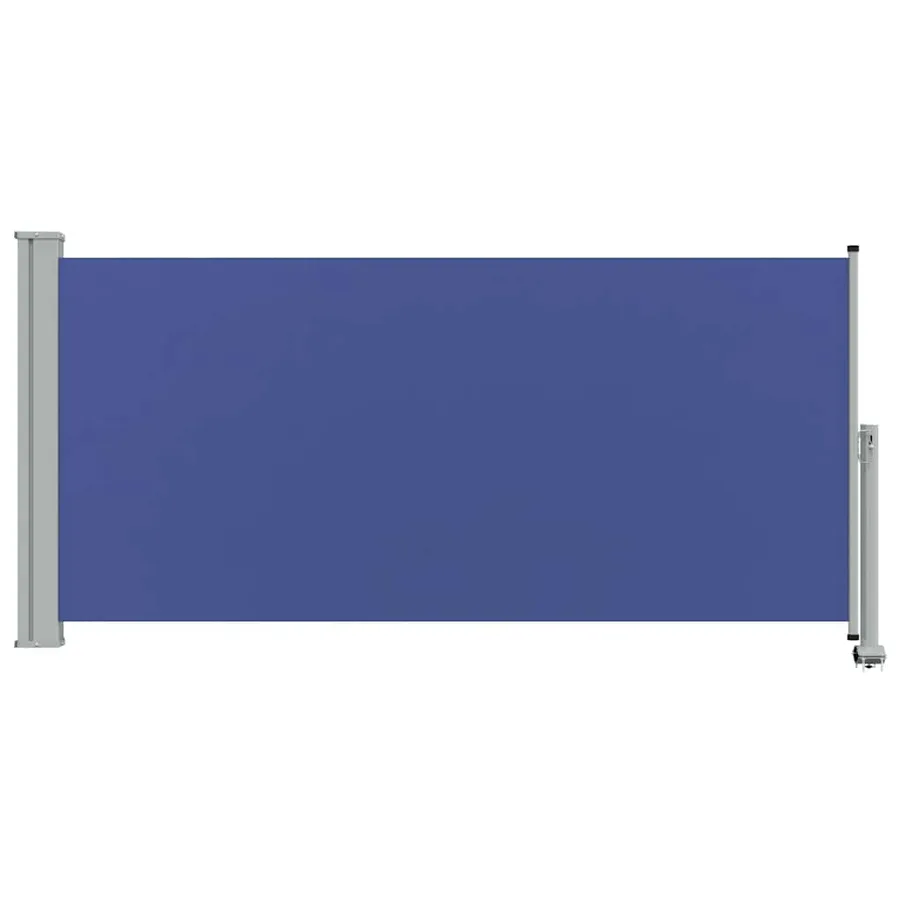 Auvent latéral rétractable de patio 120x300 cm Bleu - 4