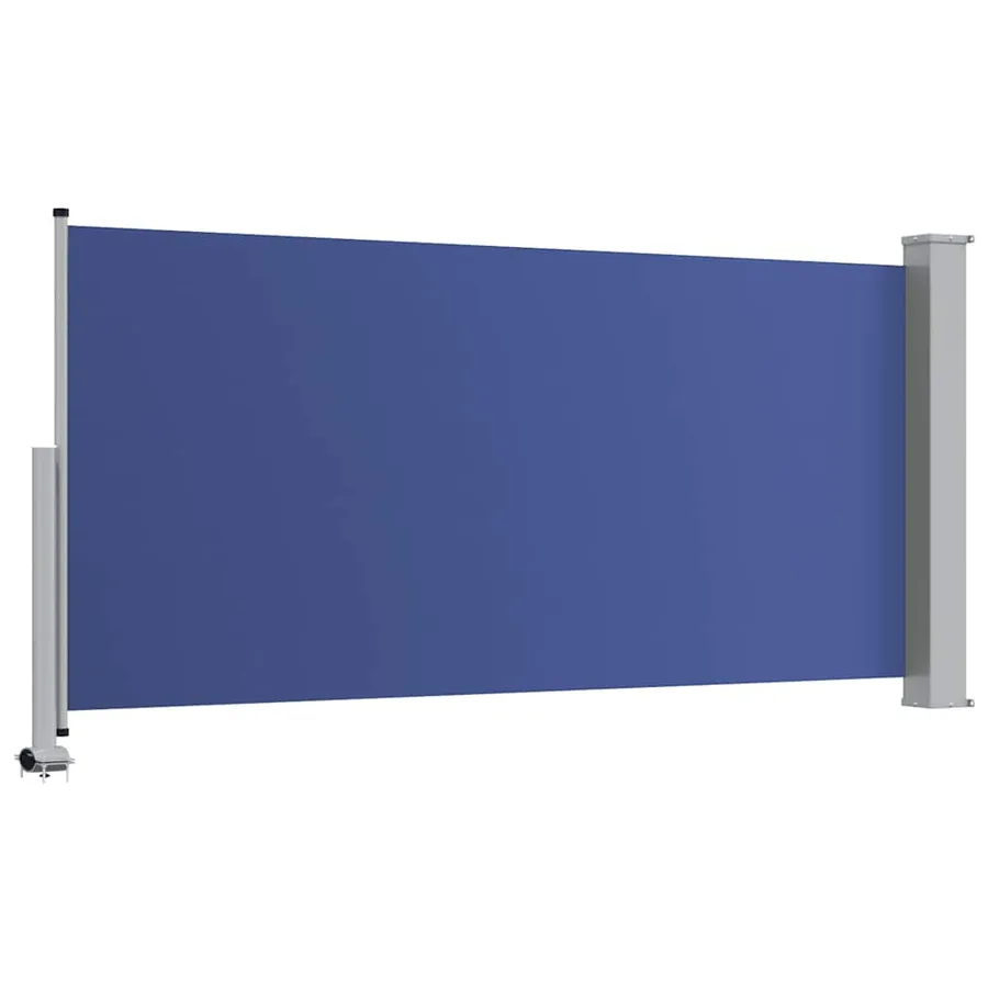 Auvent latéral rétractable de patio 120x300 cm Bleu - 7
