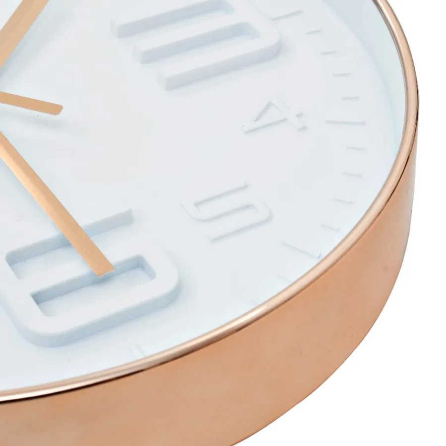 Horloge murale avec aspect de cuivre 30,5 cm - 5