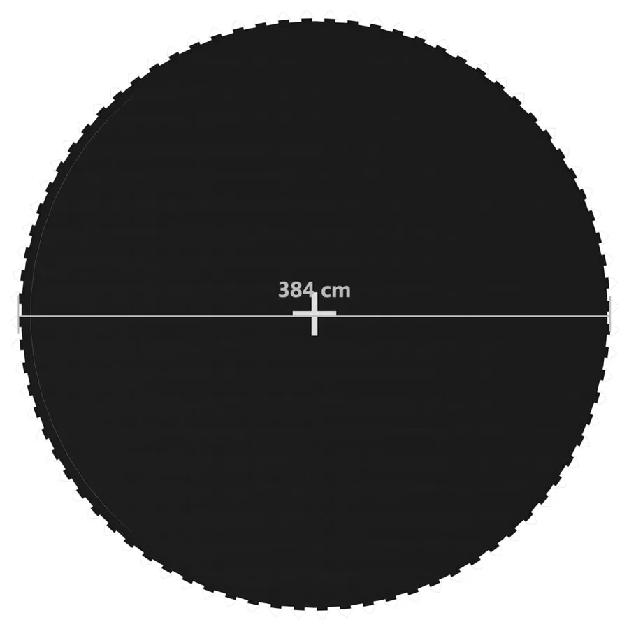 Tapis de saut Tissu Noir pour trampoline rond de 4,27 m - 6