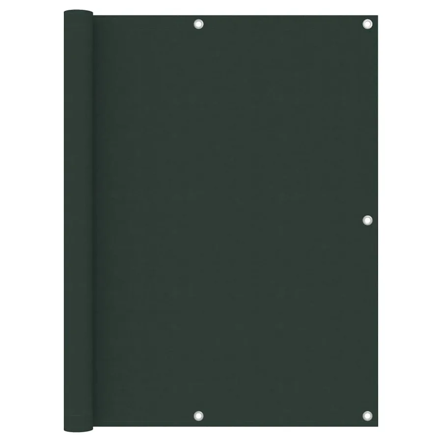Écran de balcon Vert foncé 120x400 cm Tissu Oxford