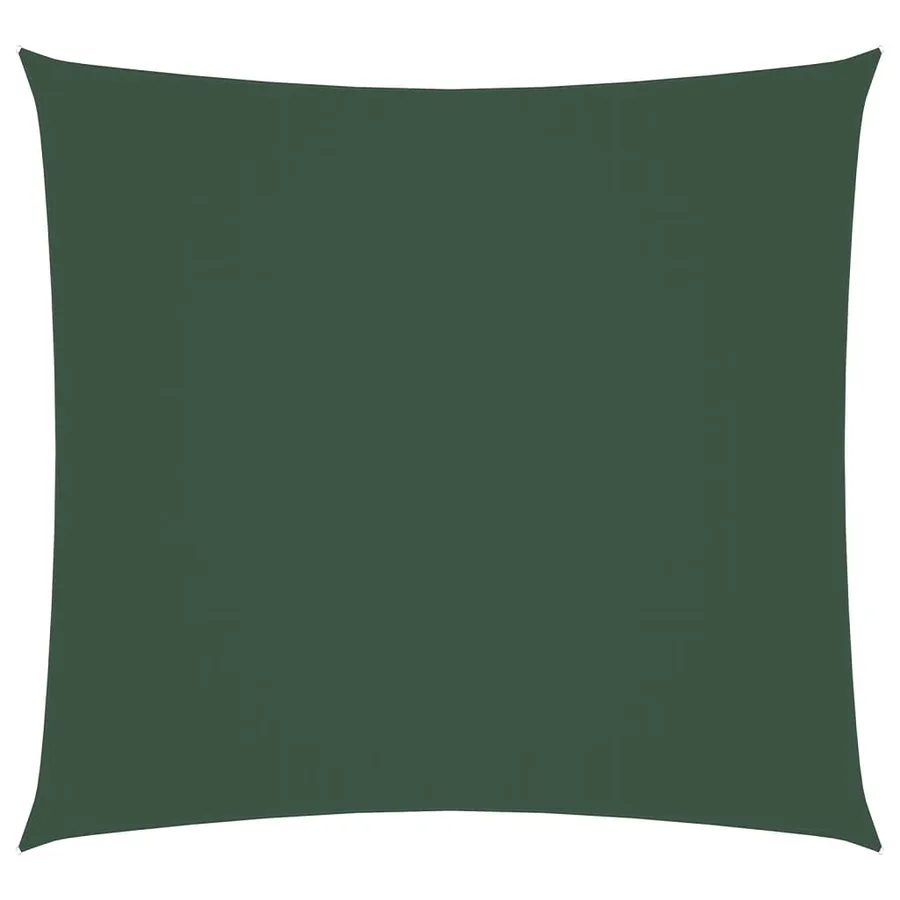Voile de parasol tissu oxford carré 6x6 m vert foncé - 2