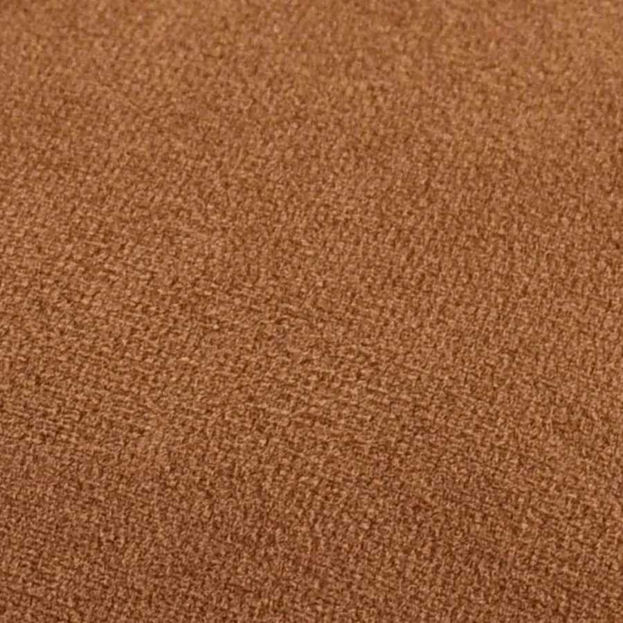 Tabouret Marron et doré Velours 28 x 36 cm - 2