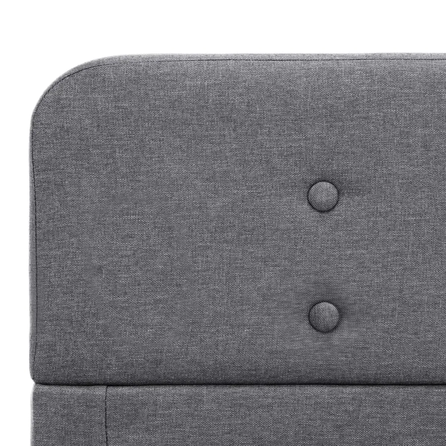 Cadre de lit Gris clair Tissu 100 x 200 cm - 6