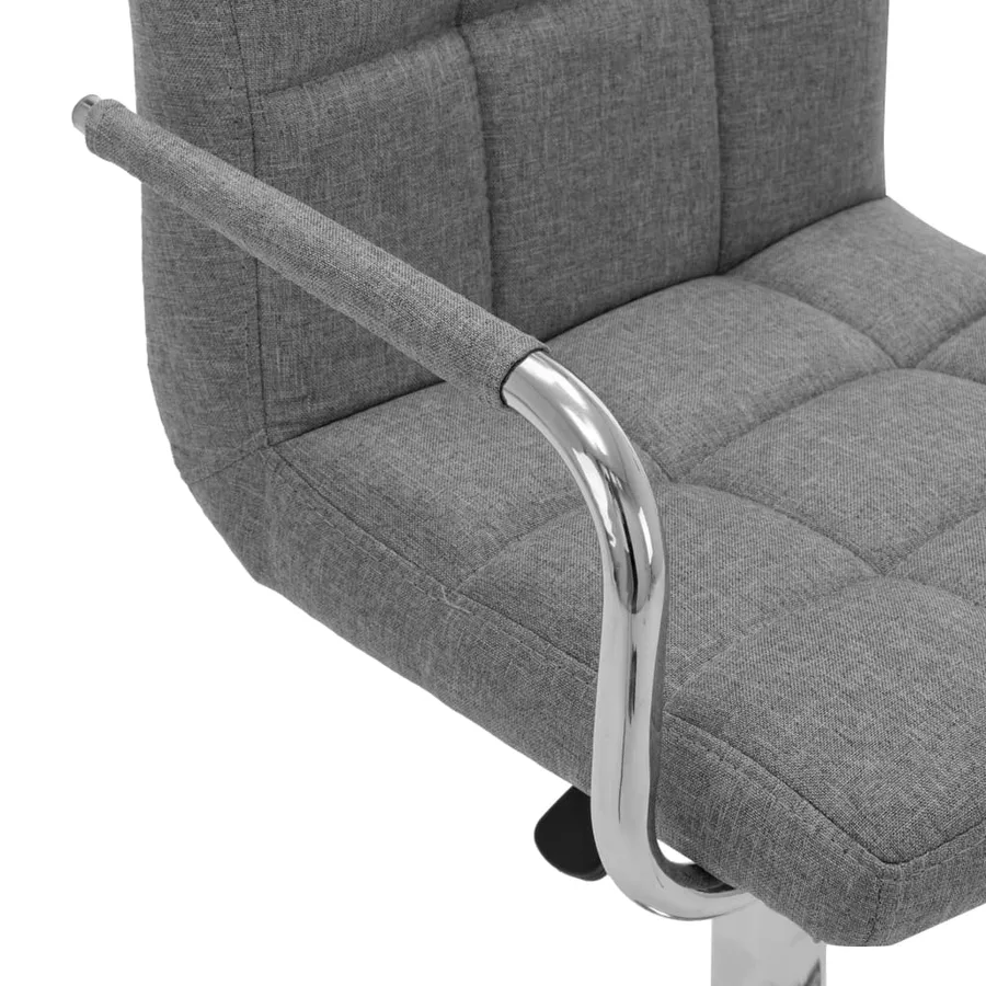 Tabouret de bar Gris clair Tissu - 6