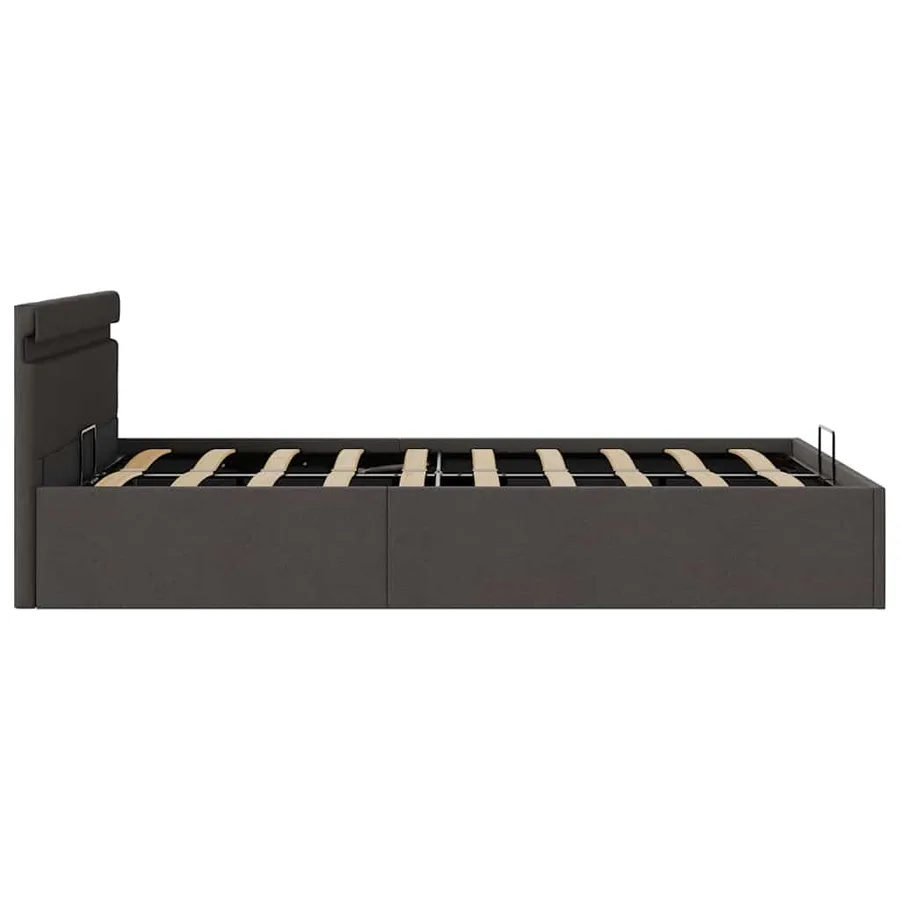 Cadre de lit à rangement hydraulique sans matelas 140x200 cm - 7